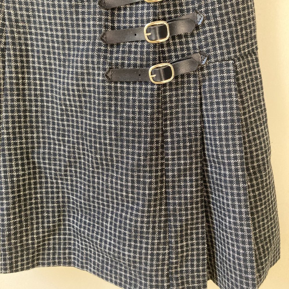 Rampage plaid grunge mini dress with buckles